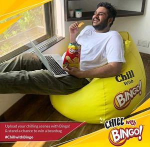 Yellow Bingo Bean Bag Chair