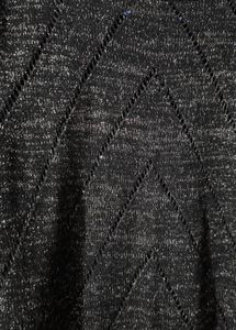 Black stylish top with shimmery interlacing