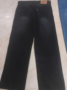Wide Leg Black Jeans