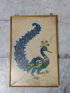 Peacock Art Frame for Wall Decor