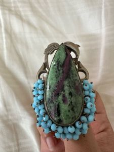 brass ring with unique stone