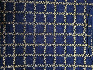 Elegant Navy Blue Embroidered Blouse