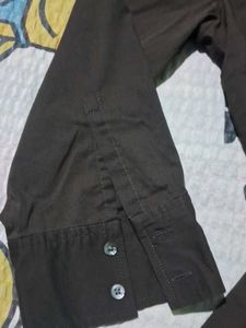 Classic Brown Button-Up Shirt