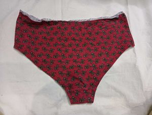 Cute Red 🖤🖤Teddy Bear Print Panties
