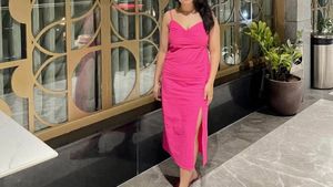 Hot Pink Maxi Dress