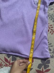 Sparkly Lavender Long Sleeve Top