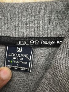woodland Men's Grey Short Sleeve Polo Shirt
