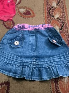 Girls Denim Skirt Dress