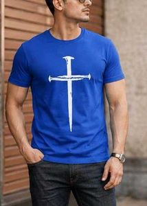 Men's Blue Graphic T-Shirt