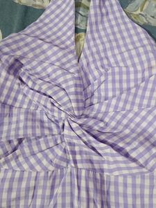Lilac halter neck top