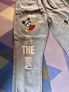 Brand New Mickey Mouse Denim Jeans