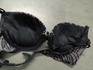Stylish Zebra Print Bra