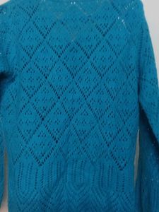 Blue Knitted Sweater