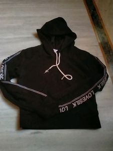Girls Black Hoddie Dress