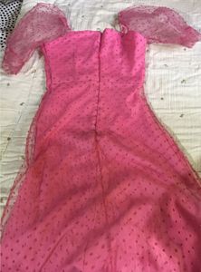 Sunnary cute pink girls designed aesthetic dress