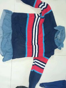 7 Black Mickey Mouse Knit Sweater
