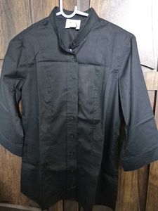 Formal Black Collared Top