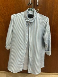 Classic Blue Striped Men's Shirt