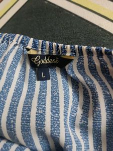 Goddess Striped Tunic Top