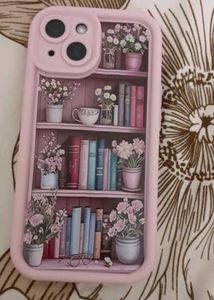 Cute Pink Bookshelf Phone Case