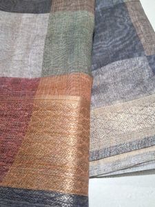Patchwork print  Sareewith jari border
