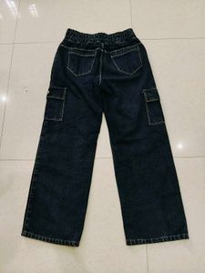 Women’s Wide Leg Cargo Jeans Combo – 2 Pieces