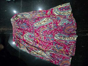 Boho Paisley Print Maxi Skirt