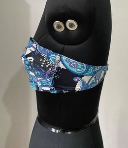 Stylish Printed Bandeau Bikini Top
