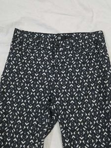 Stylish Geometric Print Trousers
