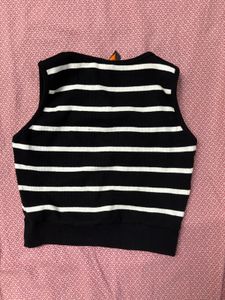 Striped Cropped Tank Top