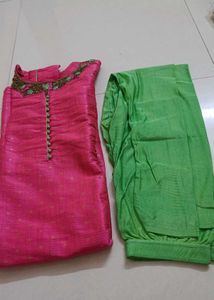 Limited time Rani pink Kurta With Leggings Set