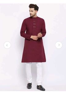 HyperNation Burgundy Kurta