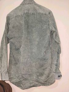 Men's Vintage Washed Denim Shirt