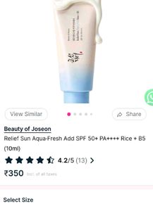 Beauty Of Joseon Rice 🍚 Sunscreen ✨