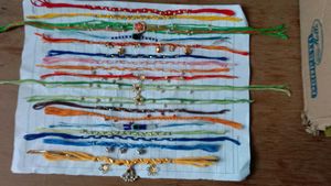 Handmade Thread UN 🧵 rakhi 18 piece