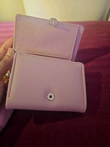 Pink Trifold Wallet