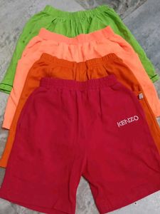 unisex Bundle of 4 Colorful Shorts