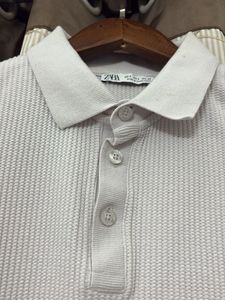 Zara Light Beige Polo Shirt