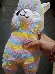 good condition Cute Rainbow Alpaca Plush Toy