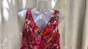 Women's Floral Tiered Ruffle Dress