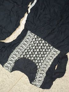 Black Embroidered Kurta Set