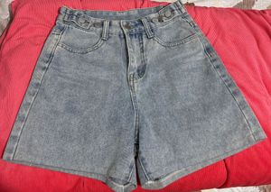 Light Wash Denim Shorts