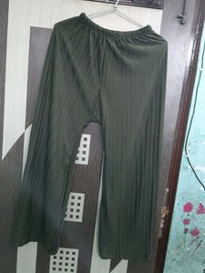 Flowy Olive Green Palazzos