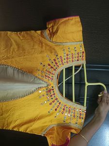 Ethnic Designer Long silk dress Gown With Coat