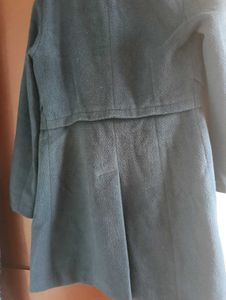 Teal Button-Up Coat