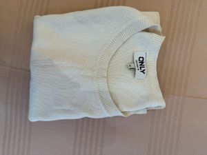 ONLY White Textured Knit Top