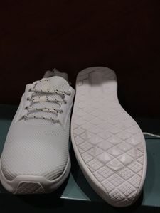 Puma White Lace-Up Sneakers