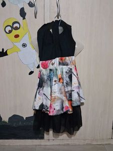 Unique Floral Print Sleeveless Dress