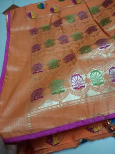 Orange Saree with Blouse