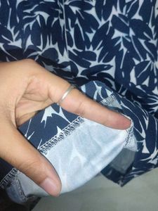 Stylish Sleeveless Leaf Print Dress